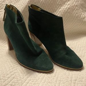 Ted Baker Green Suede Booties